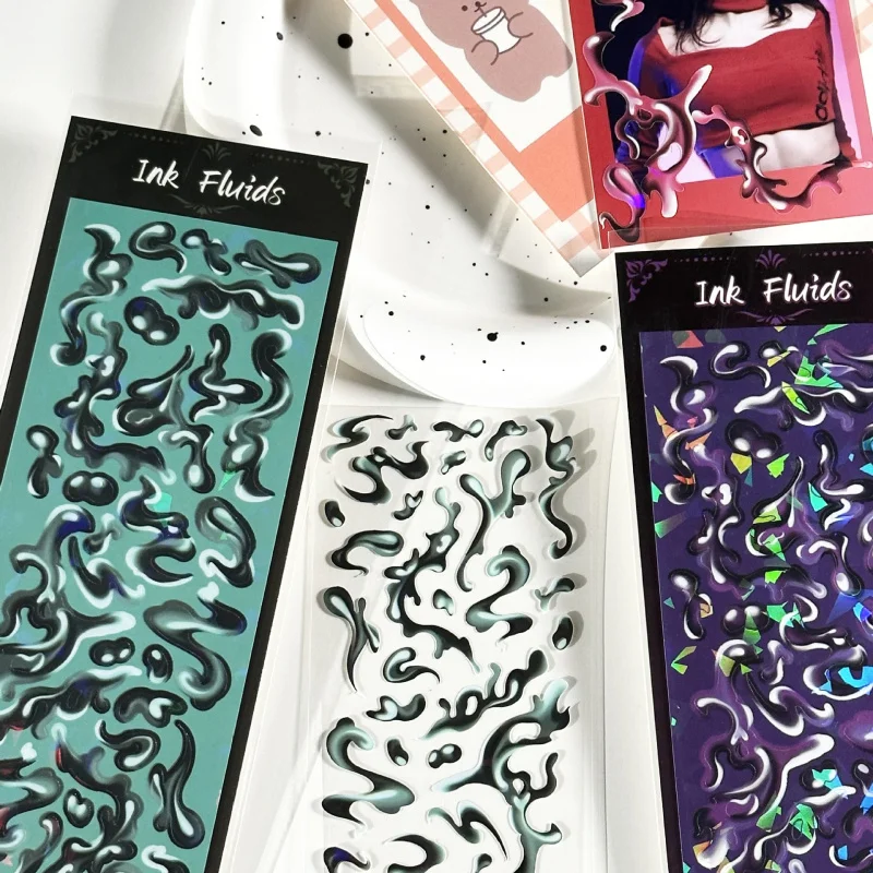 Retro Antique Ink Stickers Handbook Photo Album Star Card Photo Notebook Diary Scrapbook DIY Decorative Cartoon Stickers