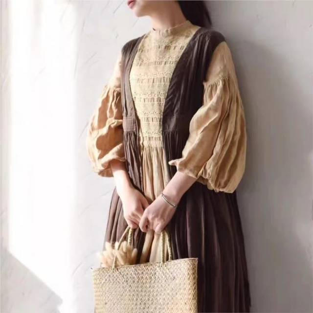Linen vintage dresses best sale