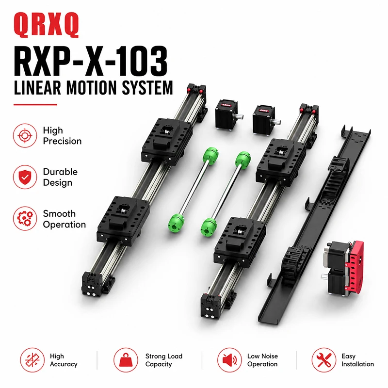 QRXQ RXP45-XY-103 Gantry Handling Synchronous Belt Linear Module High Speed Mute Linear Module Slide Table Reciprocating Linear