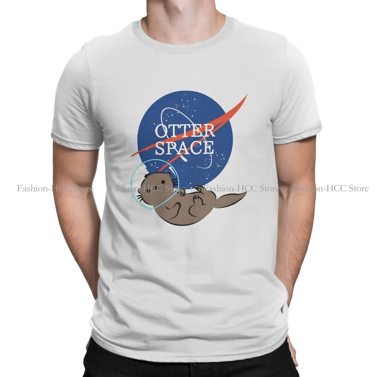 Nasa Otter Space Cute Harry Otter Unique Polyester TShirt Otter Comfortable Graphic  T Shirt