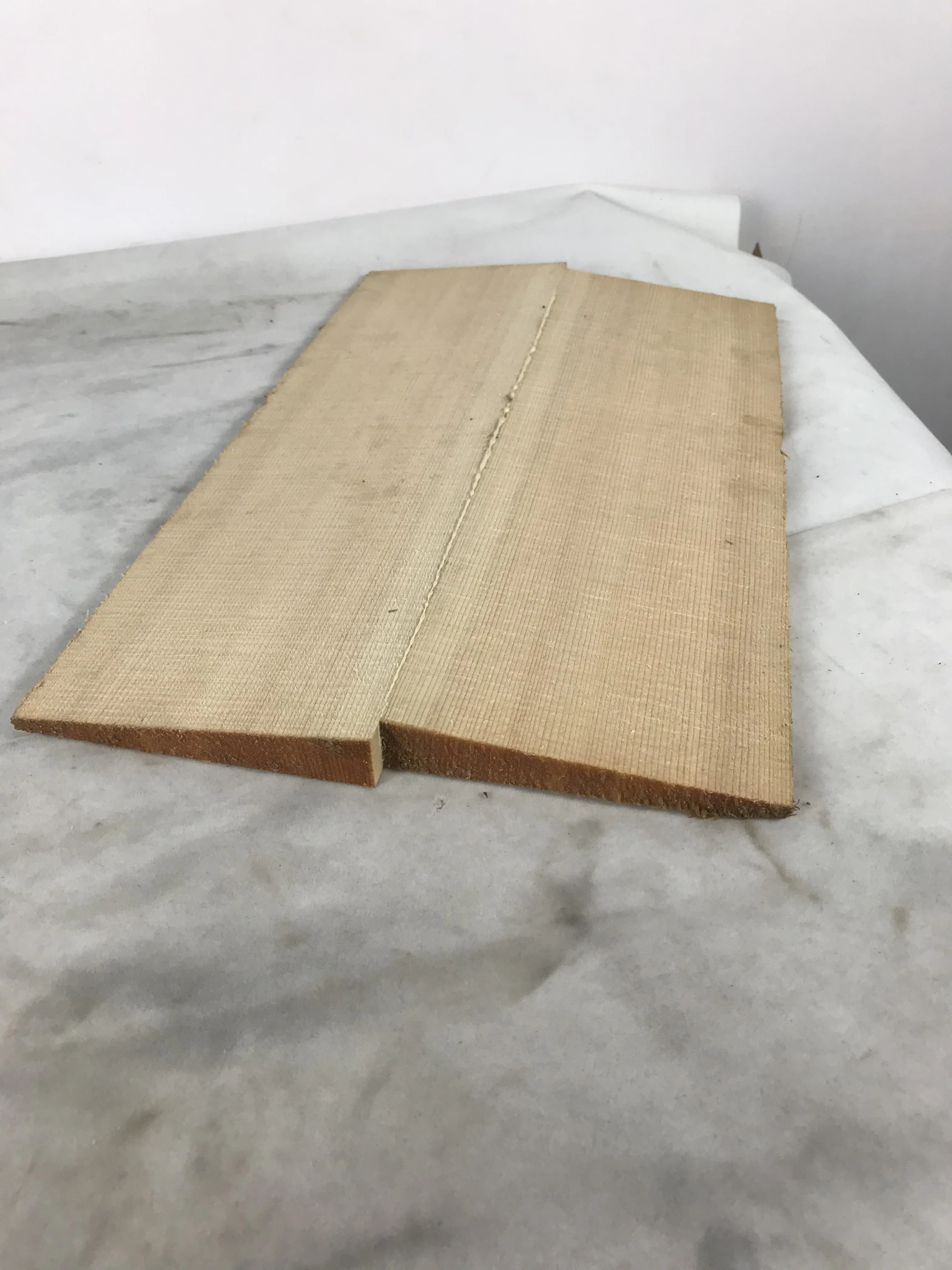 Solid Spruce Wood DIY Material, Violin Accessories, Made of Luthier, Top of Violin Body, 2-1Piece