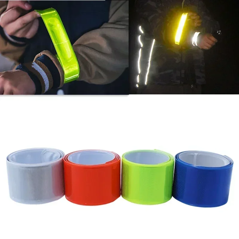 Reflective Band for Night Sports Safety Warning Reflective Wristband Arm Ankle Leg Band Night Walking Biking Reflective Tape