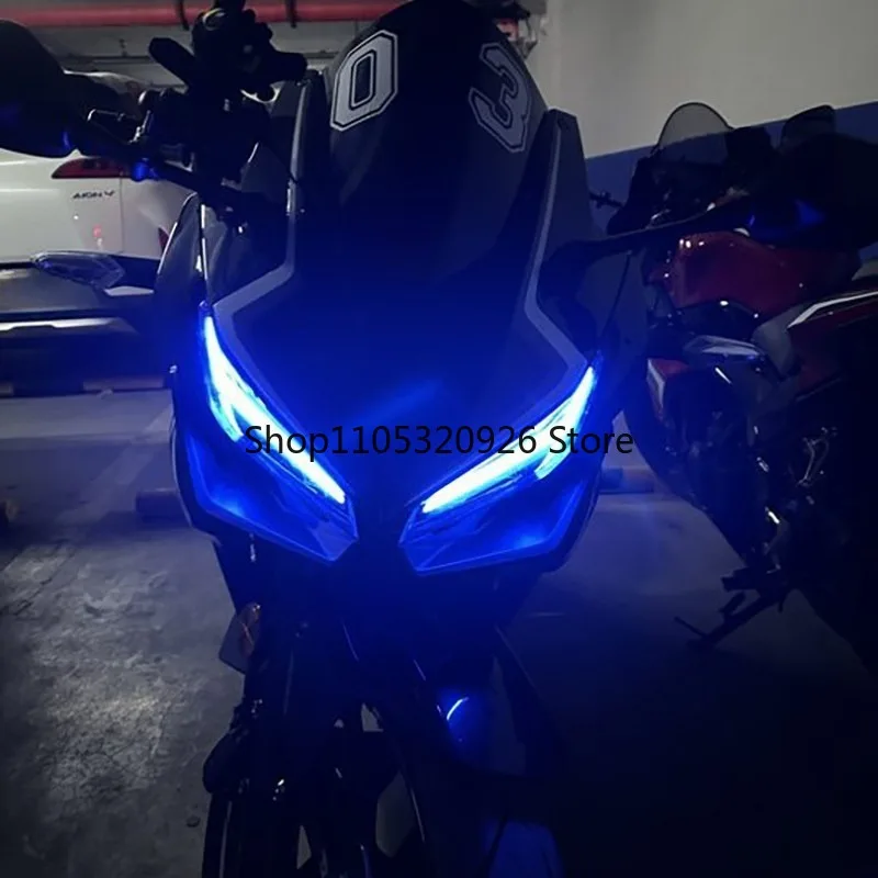 400R motorcycle headlight assembly led lamp non-destructive modification double light four lens lamp