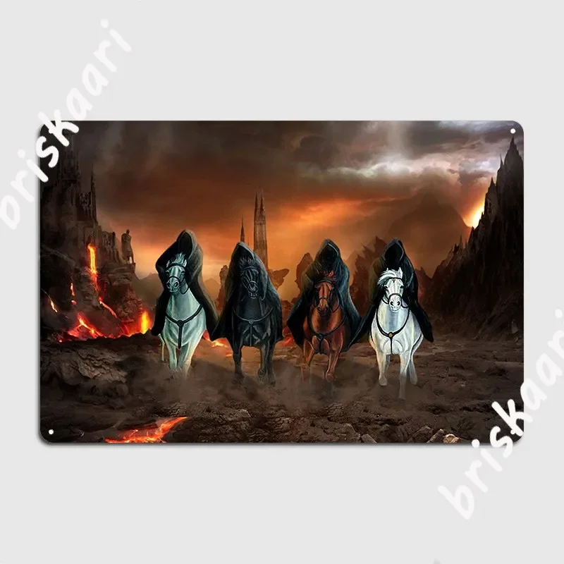 Four Horsemen Of The Apocalypse Metal Sign Funny Wall Decor Club Bar Club Party Tin Sign Posters