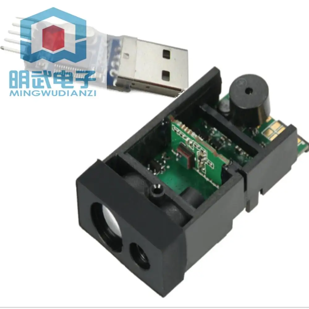 

50meter Laser Ranging Module Sensor TTL Level Connected To single-chip Microcomputer To RS232 485 Serial Port Development