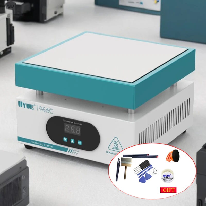 600W 946C 전자 핫 플레이트 예열 디지털 예열 스테이션 200x200mm PCB SMD 가열 Led 램프 디 솔더링 110V/220V