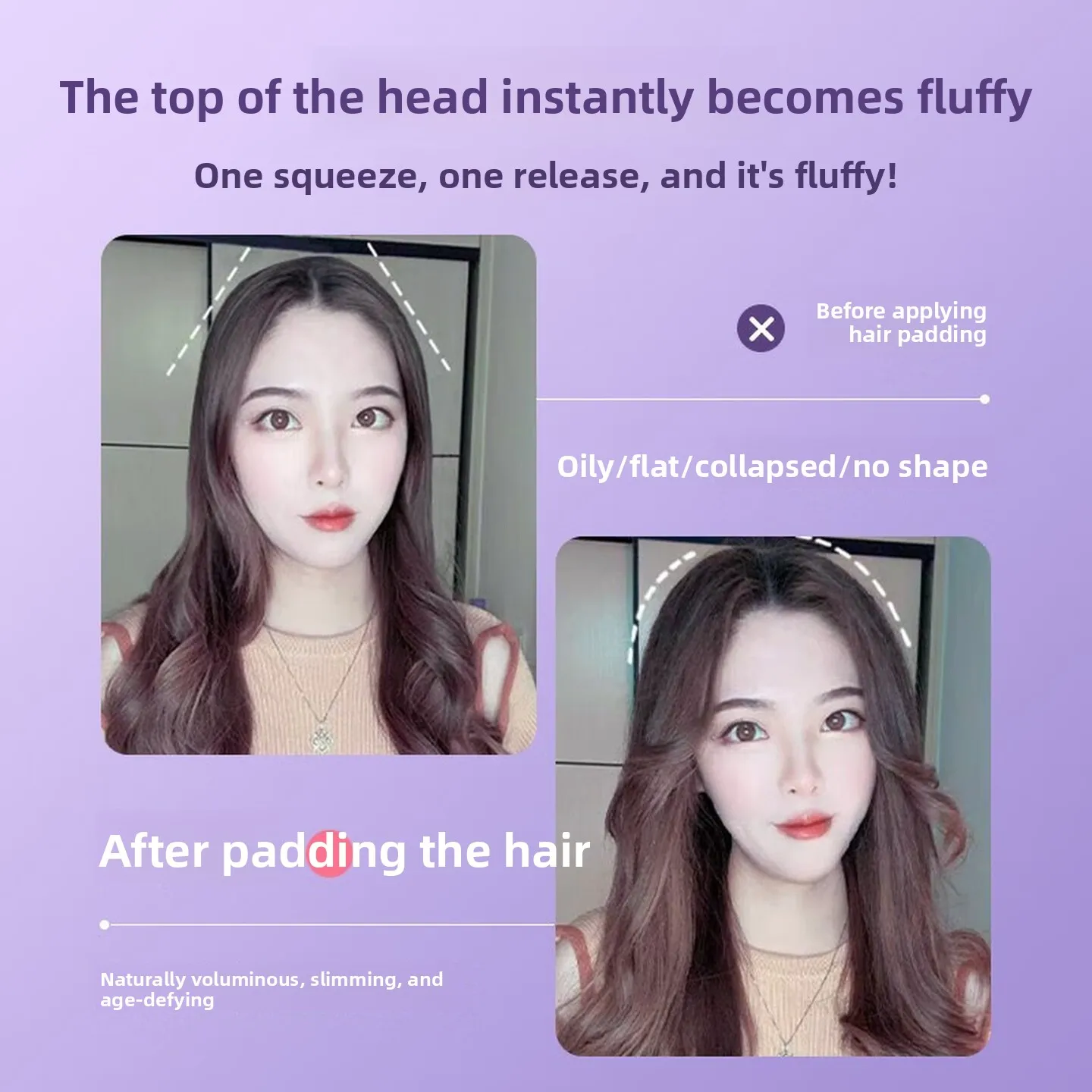 Mini Hair Volumizing Iron 5.5mm Crimping Plate Negative Ion Root Lifter Compact Styling Tool for Home Dorm Travel Use 미니 고데기