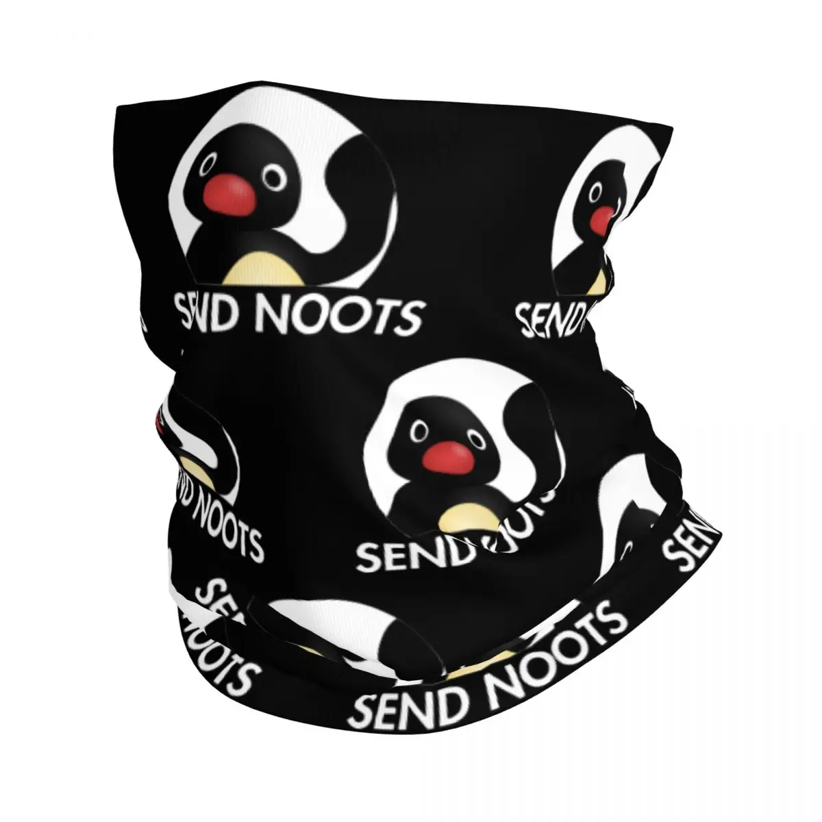 Send Noots Bandana Neck Gaiter Printed Pingu Pinga Penguin Magic Scarf Multifunctional Headwear Hiking Unisex Adult Breathable