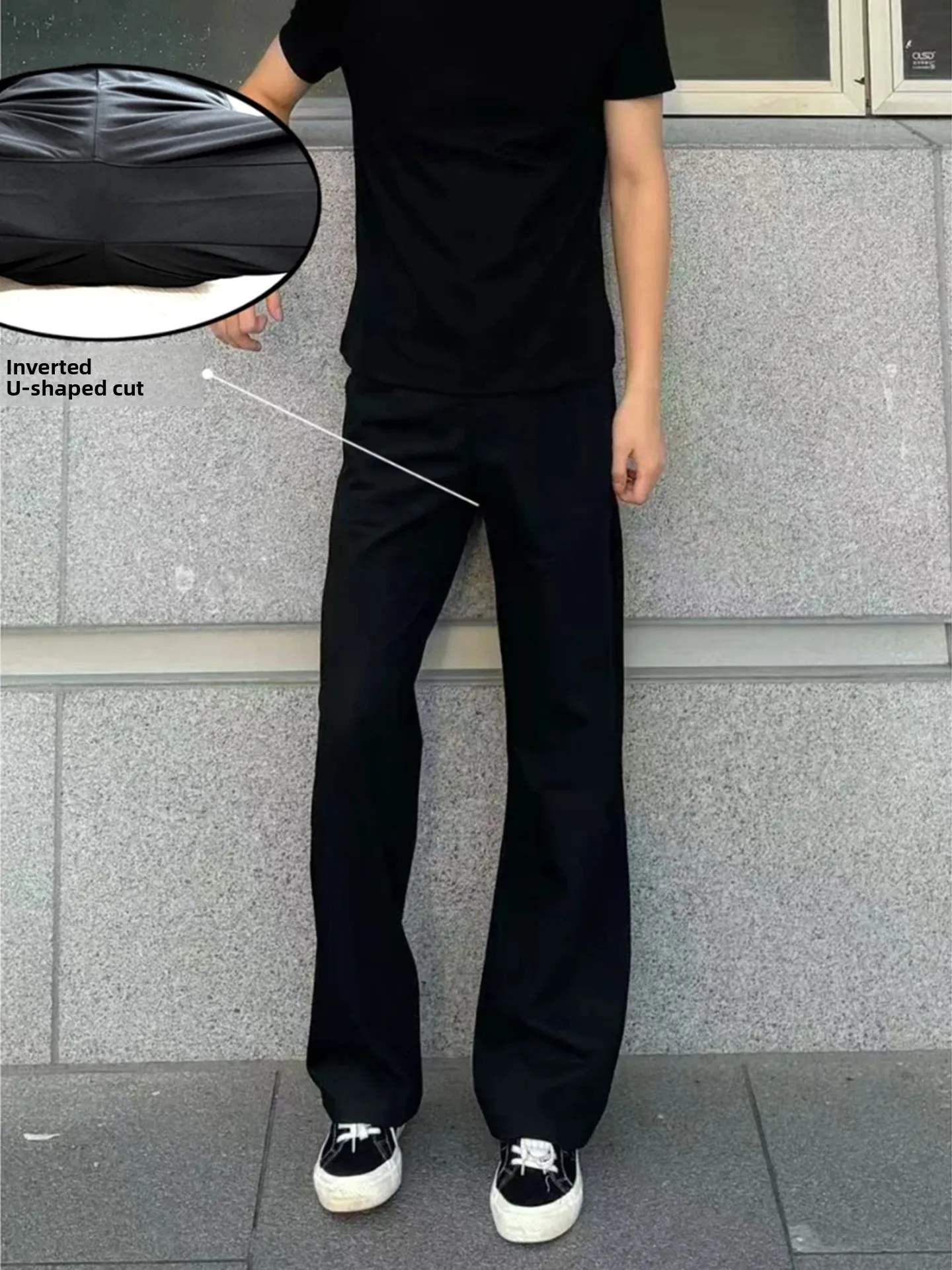 

Мужские и женские U-образные брюки West Pants Dra High-End Feeling Micro Flared Pants Американский костюм Sle Брюки Повседневные брюки