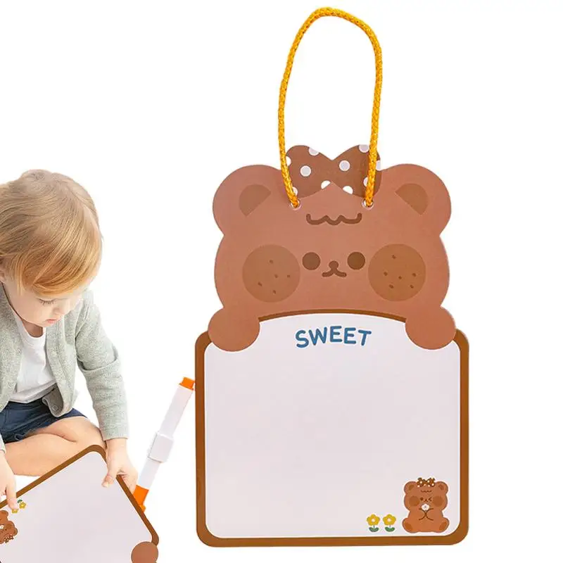 Drawing Board For Kids Erasable Painting Board Scribbler Board With Whiteboard Pen Double-Sided Writing Pad Writing Painting