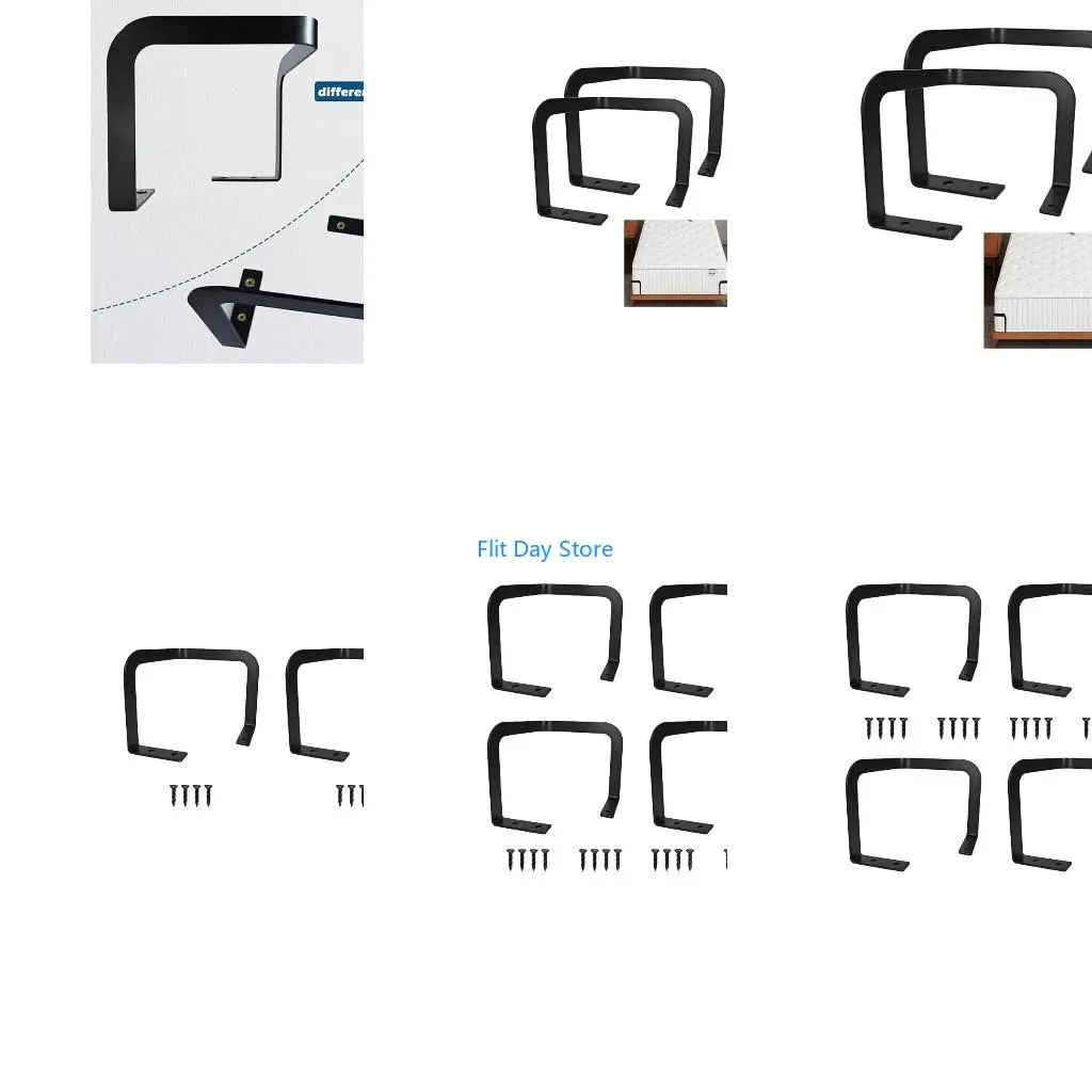 F92C Upgraded Mattress Retainer Bar for Adjustable Bed Mattress Holder in Place 2/4pc