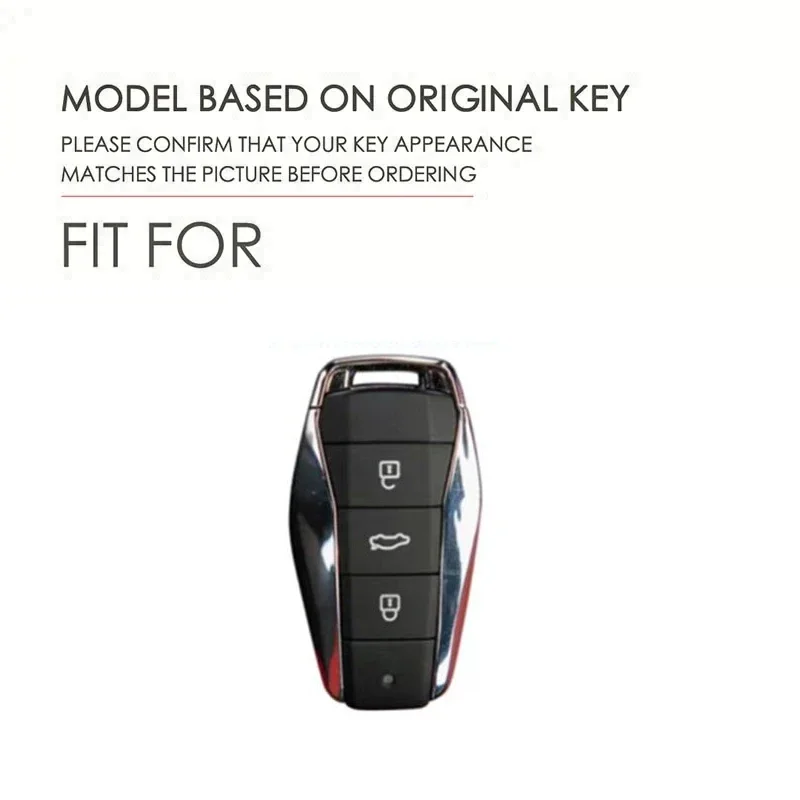 Full Cover TPU Key Case for JAC X4 X6 X7 X8 A5 - Shockproof Protective Key Fob Shell in Black White Gray Purple