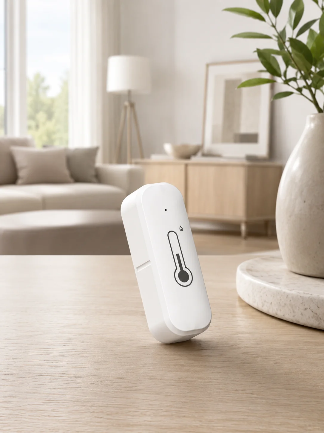 Czujnik temperatury i wilgotności Tuya Wi-Fi, sterowanie głosowe, kompatybilny z Alexa i Google Home, idealny do inteligentnych domów. — 2