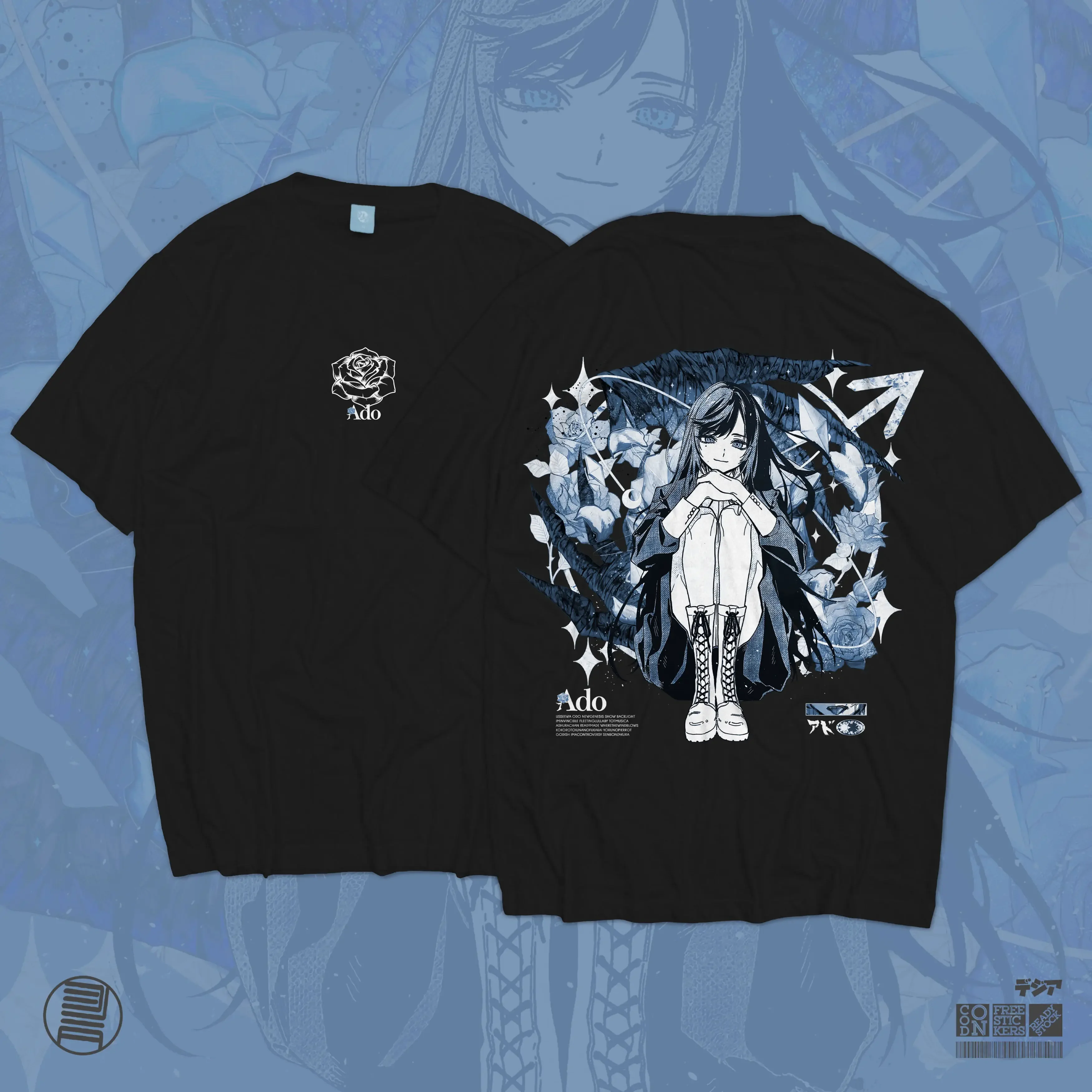 Kaos Ado Utaite JPop JRock Music Ost Anime Manga T-Shirt Baju Wibu Jepang DJA Cloth