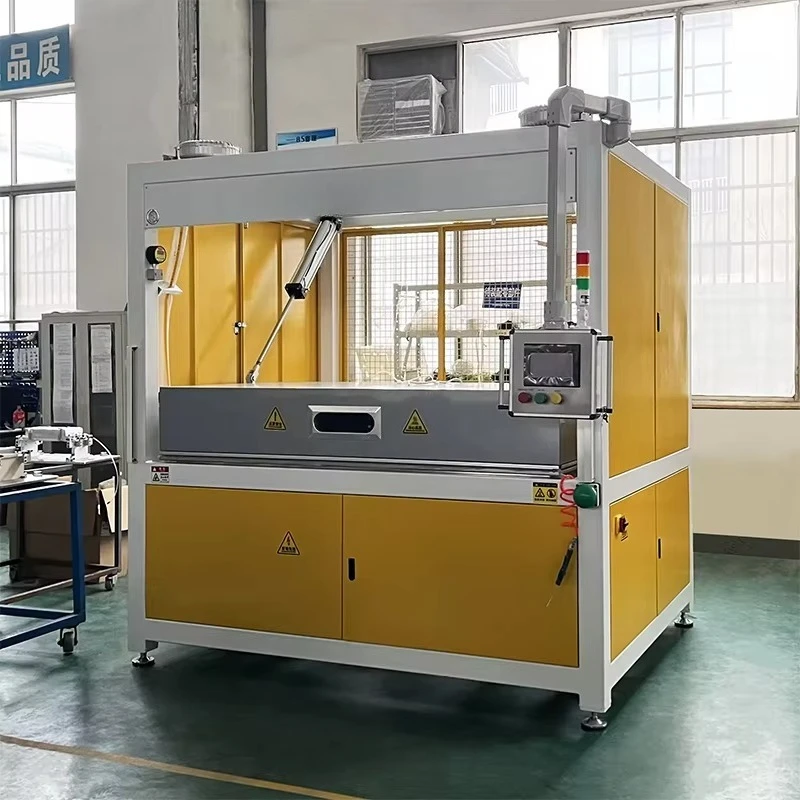 PLC Digital Control Vacuum Activated Coating Machine Covering Machine for Leather Wrapping Auto Parts Armrest Box