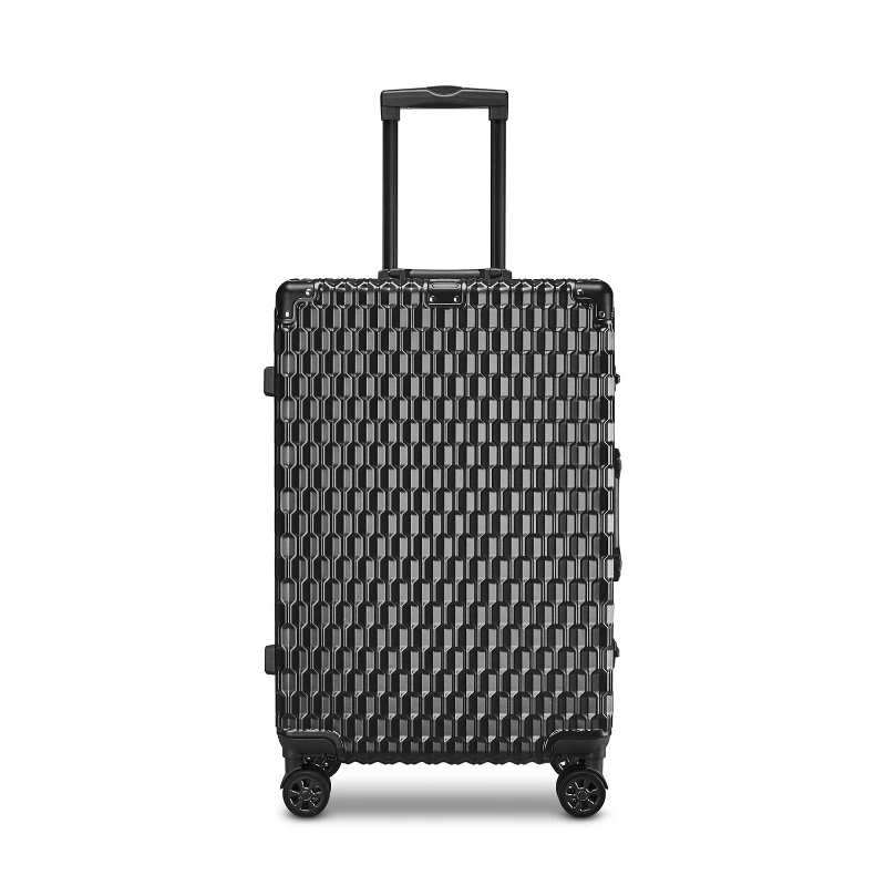 Universal wheel code case Travel case Aluminum frame luggage Large capacity trolley travel suitcases woman