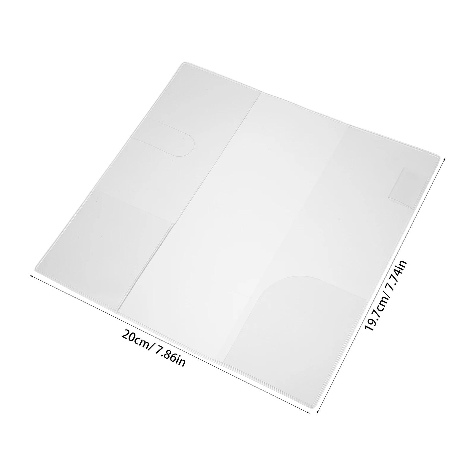 Frosted PVC Book Cover Sleeve Wear Resistant Protector for Hardback Books Notebooks Journals Stylish Clear Replacement Book