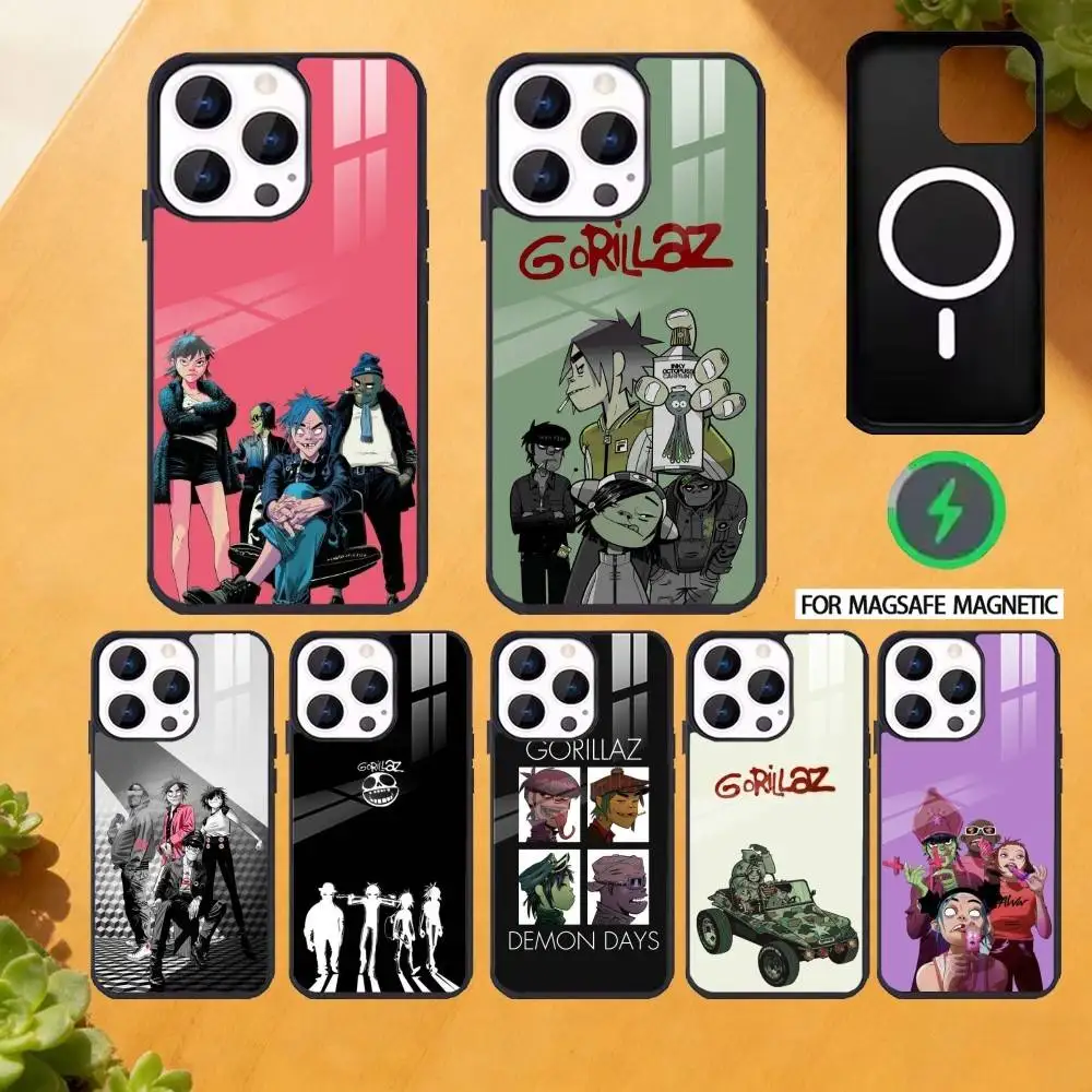 

Classic Virtual Band G-gorillaz Phone Case For iPhone 17,16,15,14,13,12,Plus,Pro,Max For Magsafe Magnetic Wireless Charge