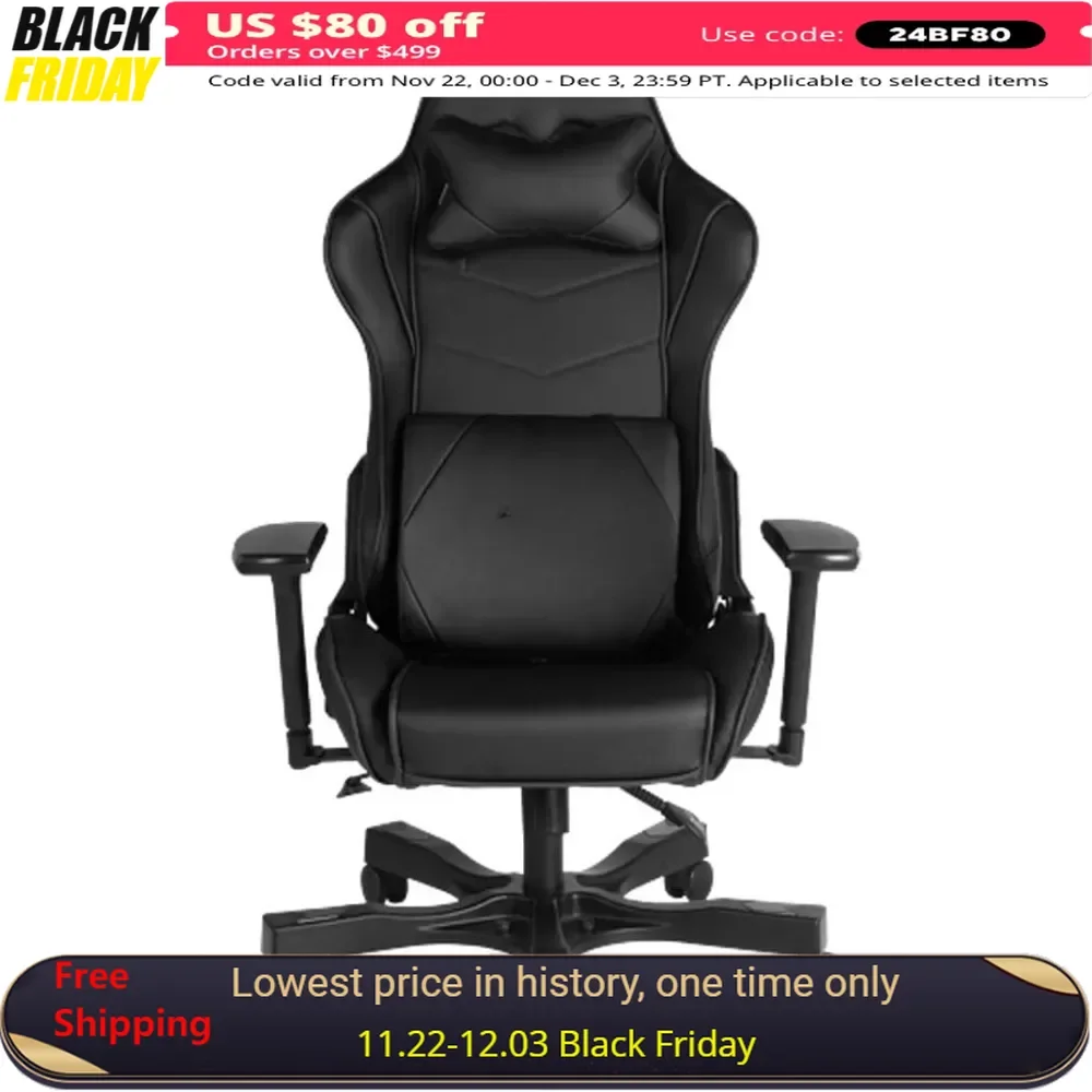 

Gaming Chairs, Ergonomic, Office Chair, BACKREST RECLINE, High Chair and Lumbar Pillow for Computer Desk, Game Chairs