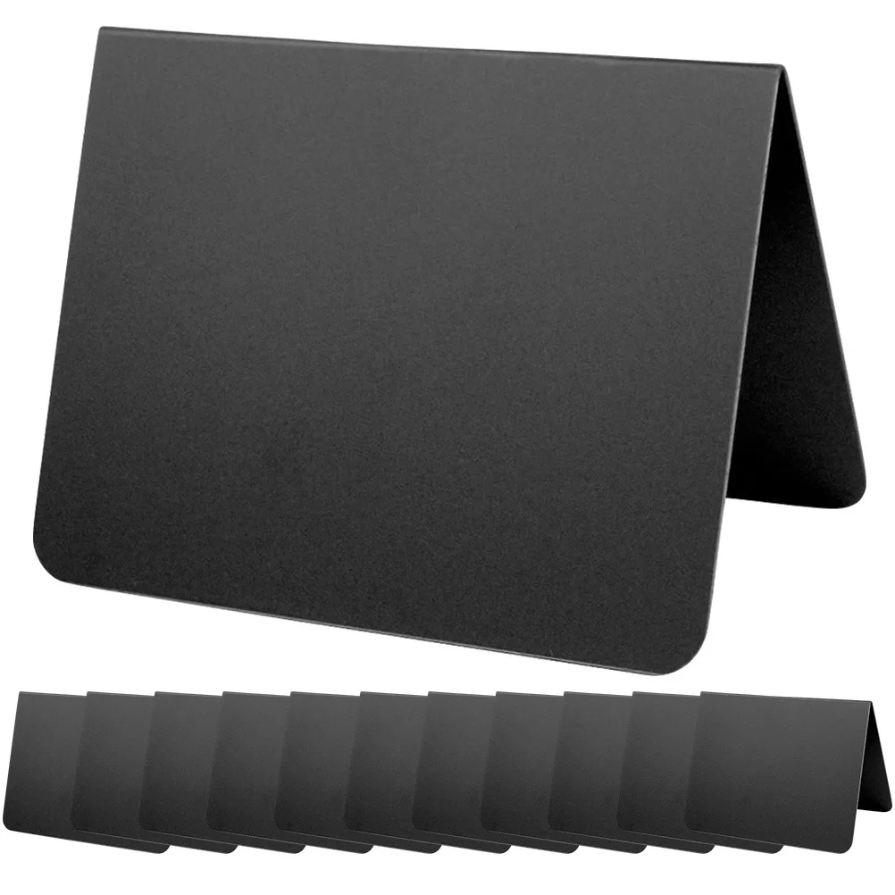 10 قطعة علامات السبورة الصغيرة مكتوبة بخط اليد القائمة منضدية مذكرة لوحات قابلة للمسح لوحات قائمة لملصقات الطعام حفلة البوفيه