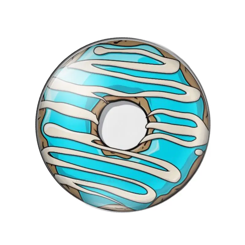 New Delicious donuts paintings 10pcs 12mm/18mm/20mm/25mm Round photo glass cabochon demo flat back Making findings