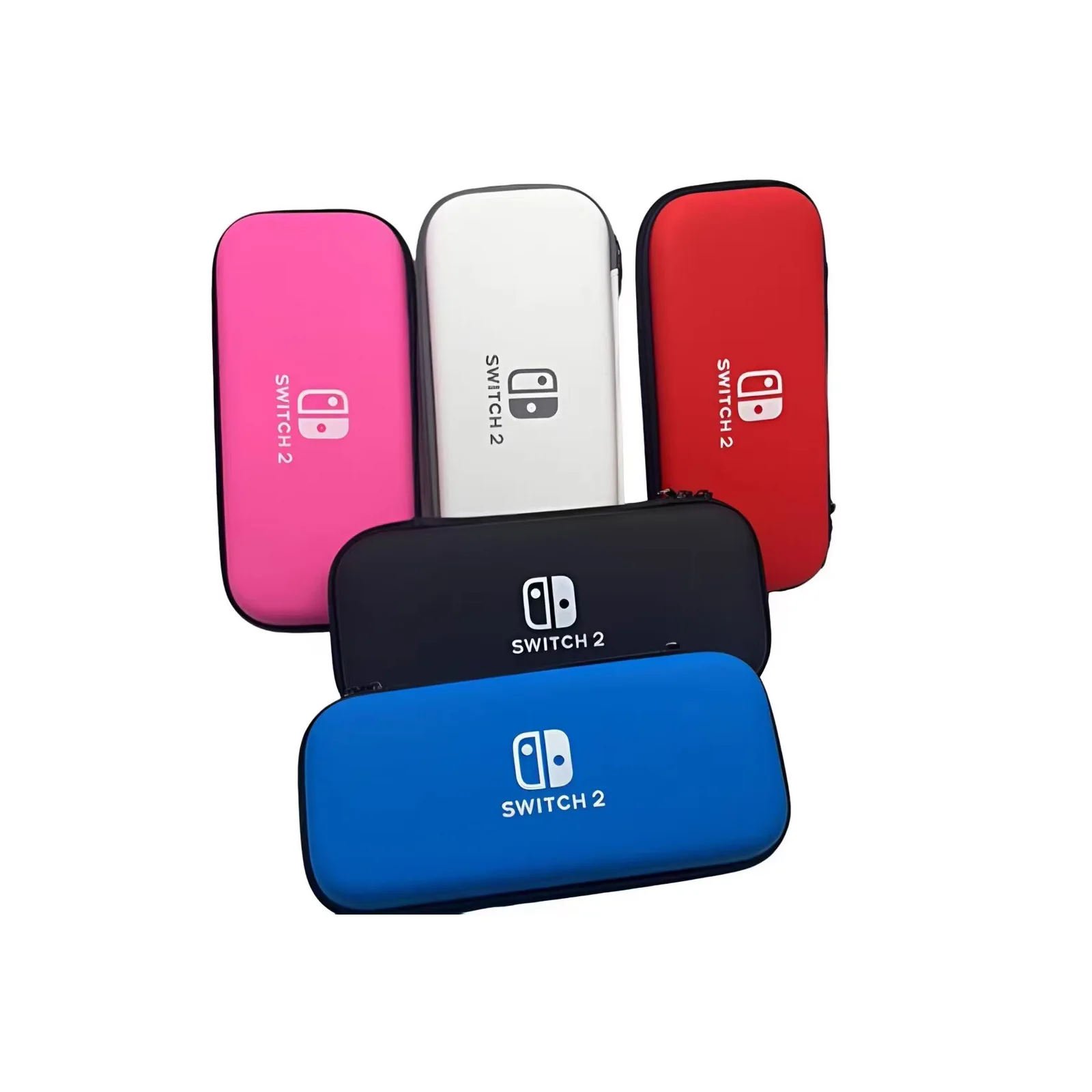 Per Nintendo Switch Confezione da 2 borse Kit di accessori per giochi Custodia da viaggio con guscio rigido JoyCon Impugnatura protettiva