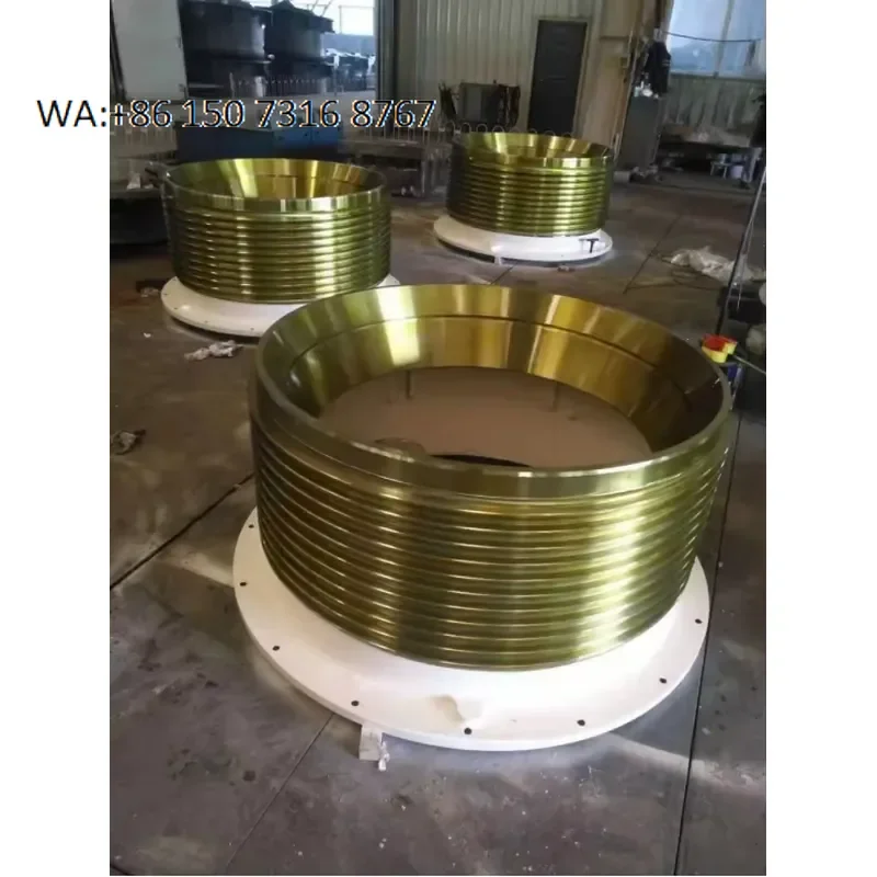 Double Roller Crusher Spare Parts with Fixed Cone High Capacity 10000t/h Heavy Duty Gearbox & PLC Components