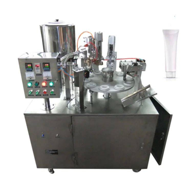 

High Speed Automatic Toothpaste Tube Filling Machine With Tube Tail Sealing
