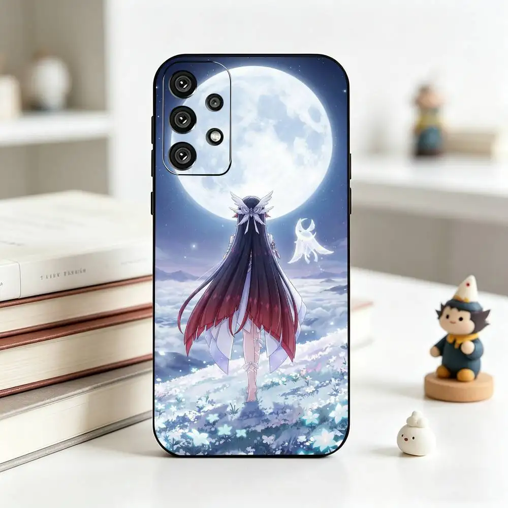 Genshin Impact Character  Phone Case For Samsung S25,S24,S21,S22,S23,S30,Ultra,S20,Plus,Fe,Soft Silicone Black Cover