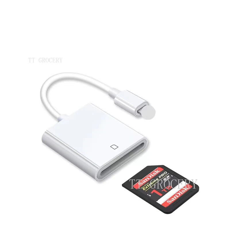 Multi Card Reader para iPhone, SD, TF Memory Card Support, Foto Transmissão, Tipo C