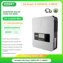 Kingbo Power 3.6KW Inversor solar híbrido 48V DC para 220V AC com MPPT 120A Controlador de carregador solar Inversor de onda senoidal pura