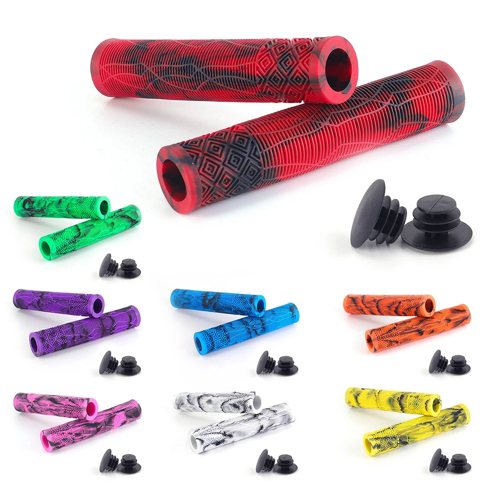 MTB Bicycle Handlebar Grips Rubber Anti-Skid Bike Grips Road Mountain Bicycle Handles End Grips MTB Cuffs Bicycle Accessories