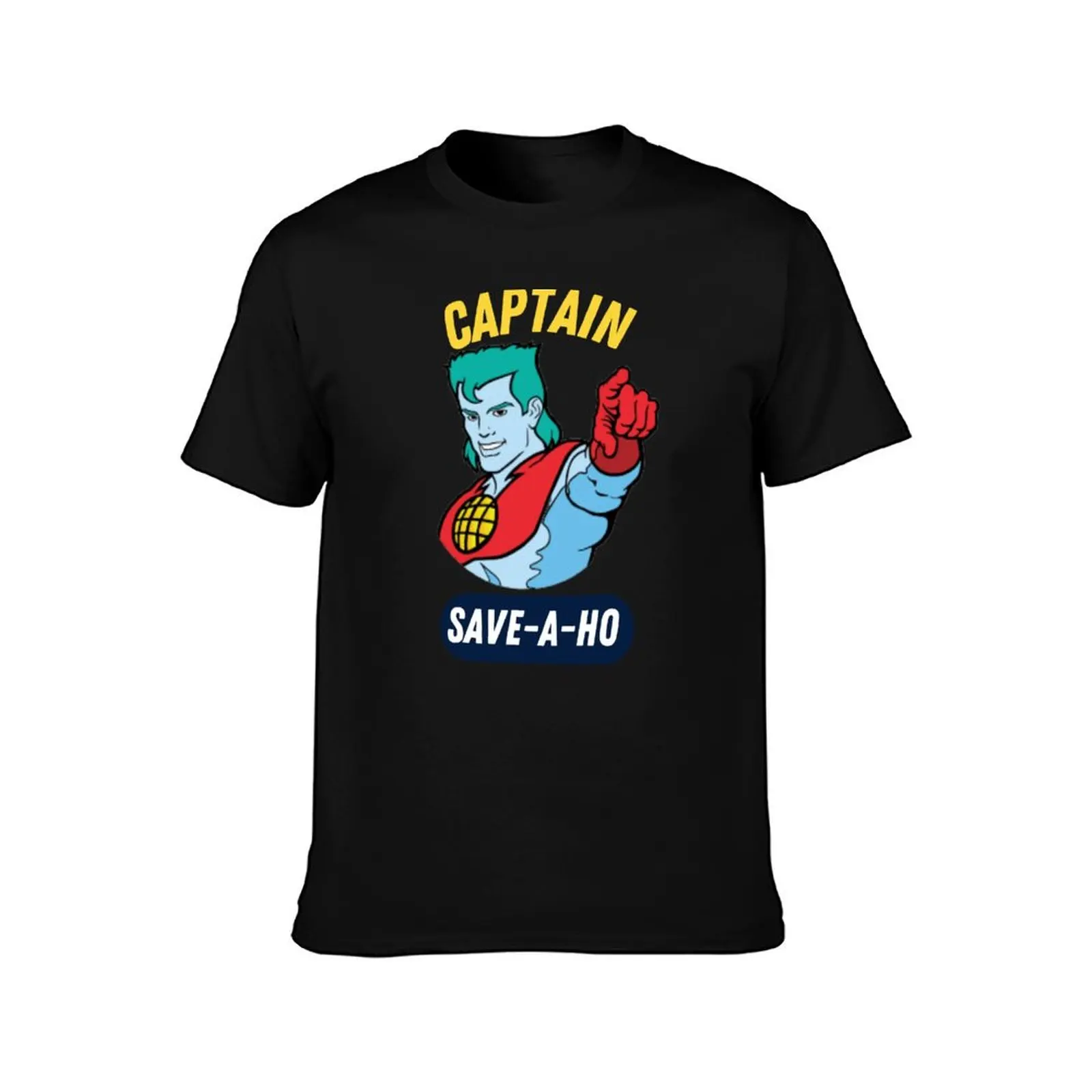 Captain save a ho classic t shirt Captain save-a-ho Tee T-Shirt Fashion Print Casual Short Sleeve