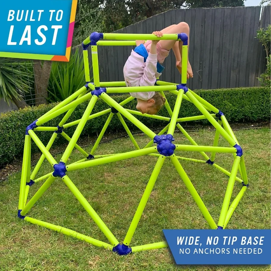 Cúpula de escalada de barras de mono: gimnasio en la jungla resistente y portátil para niños, juego de patio trasero para niños pequeños, diversión activa al aire libre para niños Ag