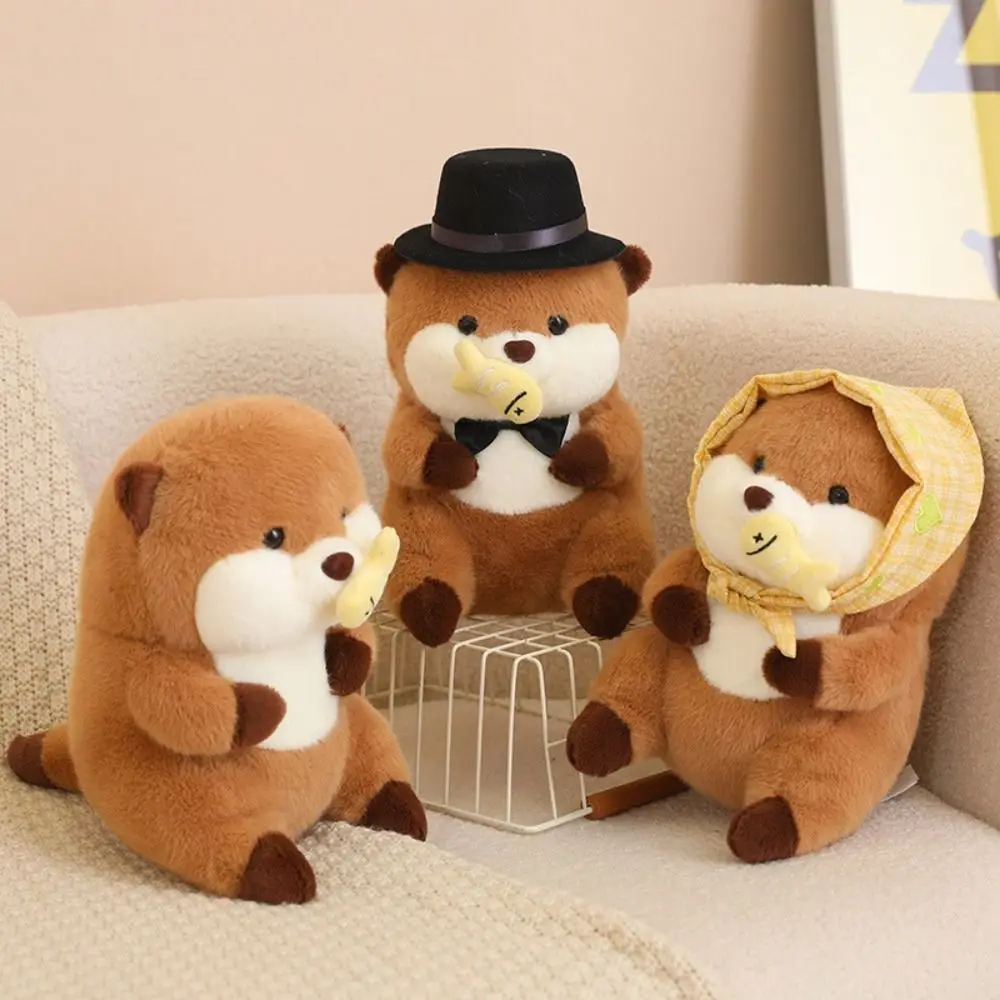 

High Quality Plush Otter Doll 30CM Cartoon Otter Plush Toy Stuffed Doll