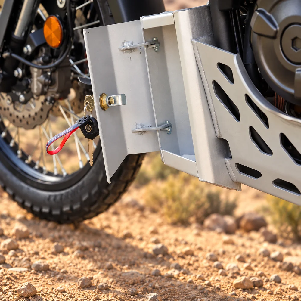 For Yamaha Ténéré 700 T700S, Lockable Side Storage Case with Integrated Mounts, Motorcycle Luggage