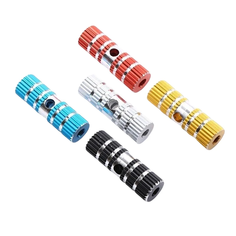 1 Pair Aluminum Alloy Bike Pedals Axle Foot Rest Pegs Anti-Slip Mountain Road Cycling Bicycle Front Rear Pedal Bike Accessiries