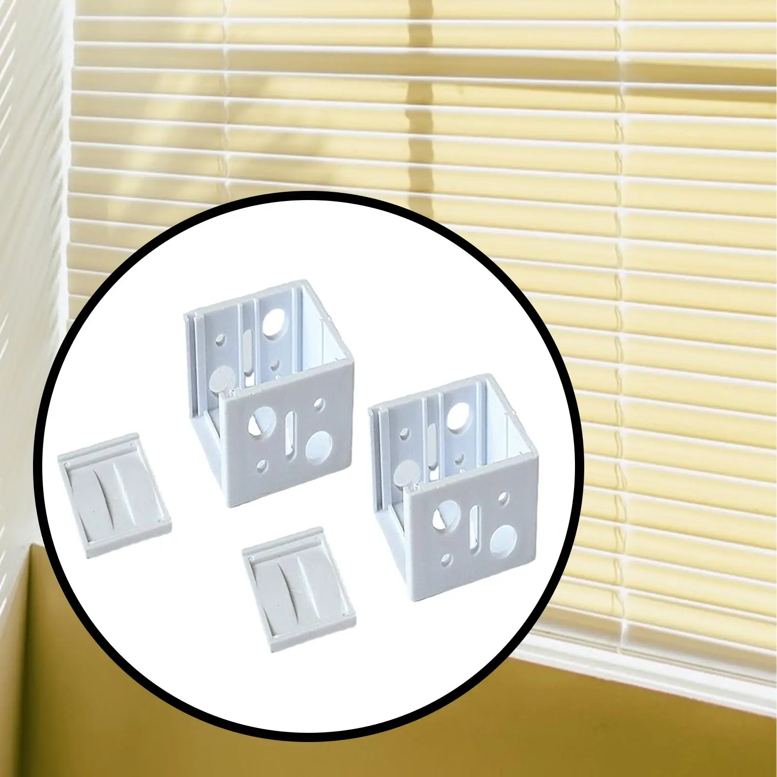 ستائر دعامة حامل حاجز رأس ، دعم مركزي ، ملحقات نافذة ، سهلة التركيب ، أجزاء مكتب منزلي ، ديي ، 2x