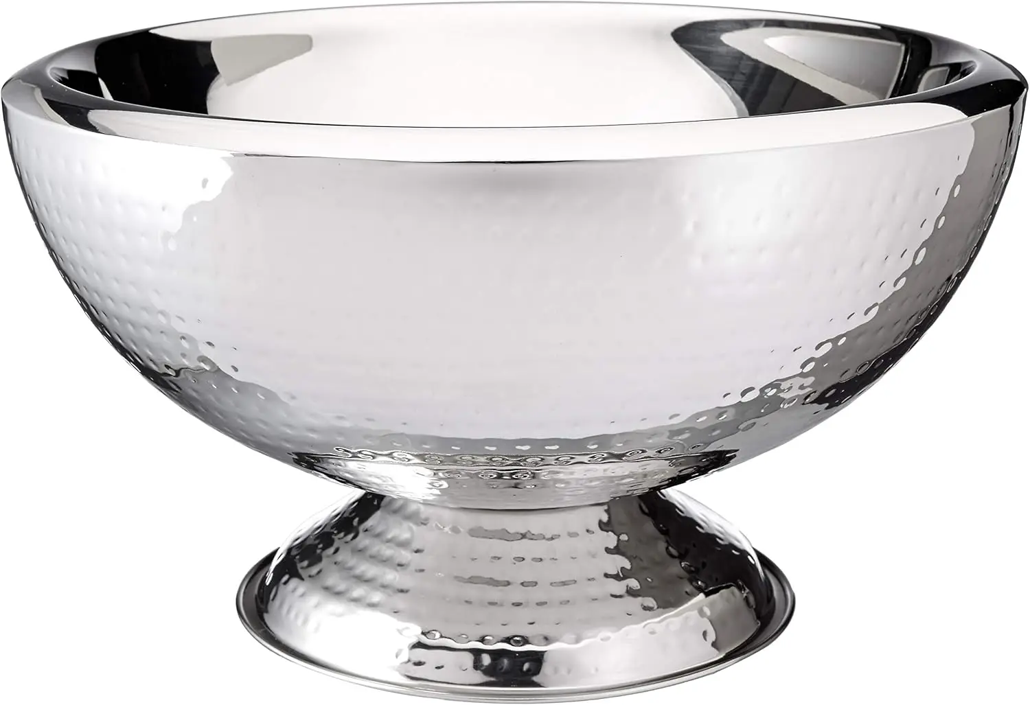 

Hammered 3-Gallon Stainless Steel Doublewall Punch Bowl,Dishwasher-safe