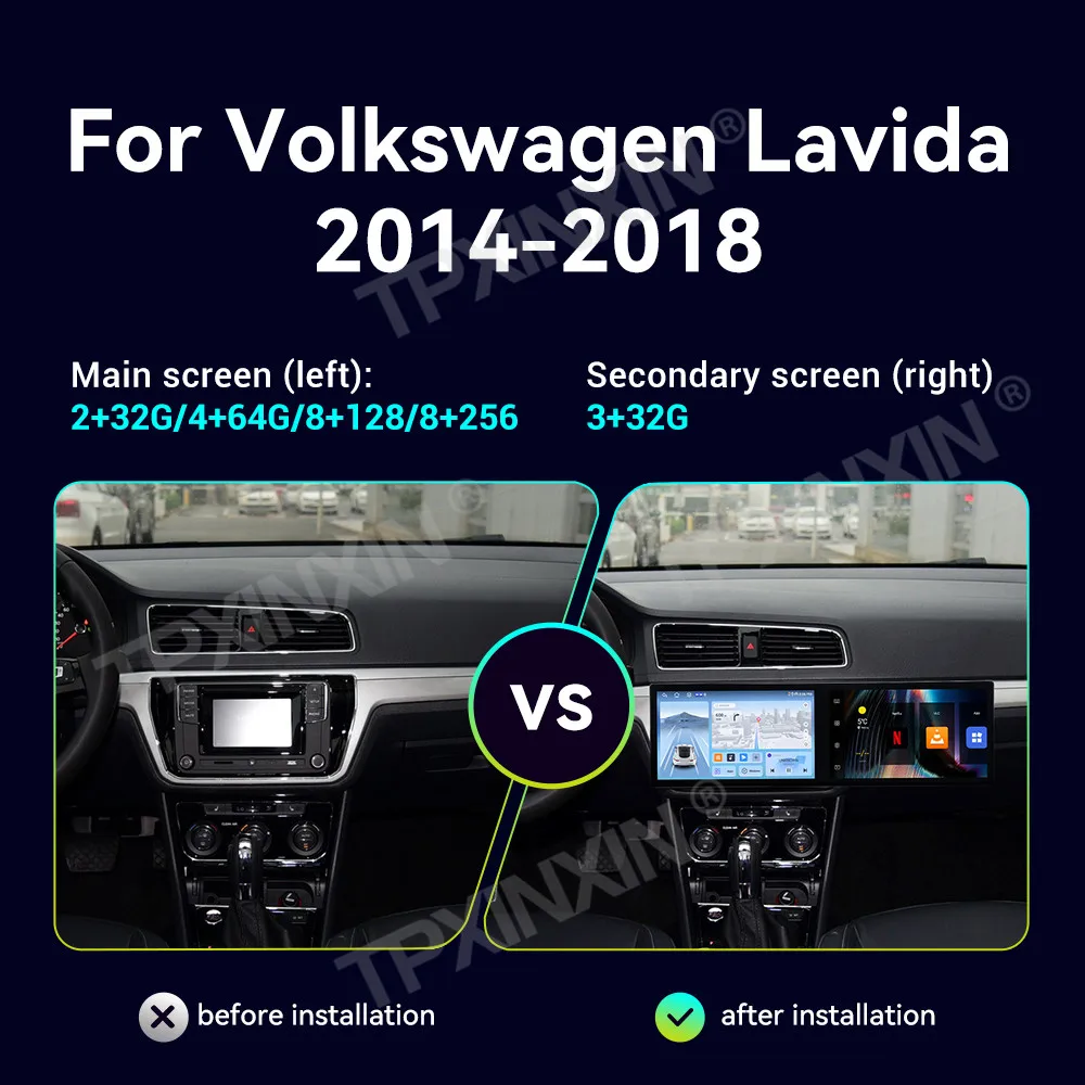 Touch Screen Car Radio For Volkswagen Lavida 2014-2018 Android GPS Automotive Multimedia Auto Radio Stereo Receiver Head Unit