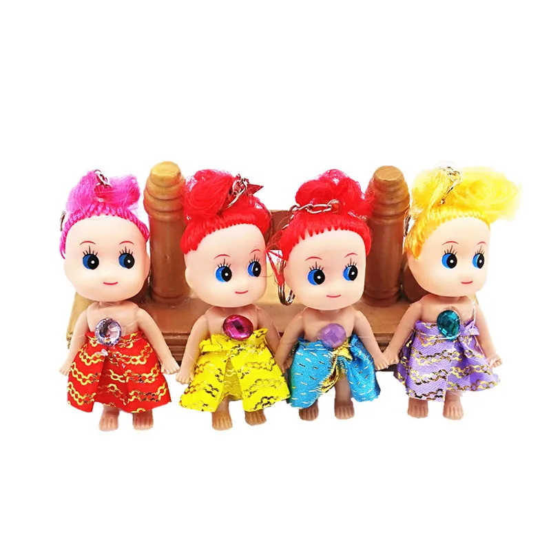 5pcs/set 7cm Little Kelly Confused Doll Princess Cute Baby Kelly Dolls Body Toys For Girls Children Gifts L0107