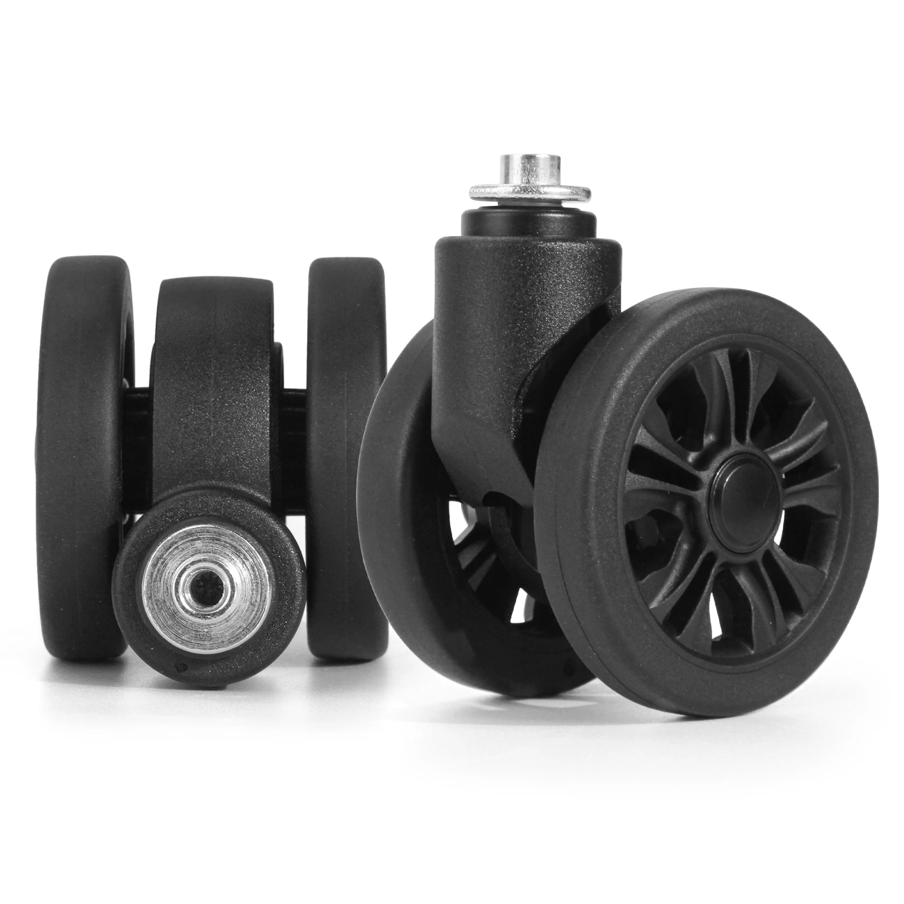 1/2 Stuks STLN-2 Trolley Caster Vervangende Koffer Bagagedoos Wielen Dubbele Rij 360 ° Spinner Reparatieset Zware Wielen