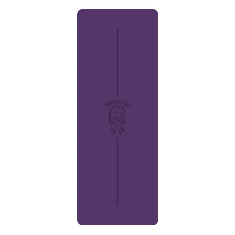 Lezyan เสื่อฟิตเนสโยคะยางธรรมชาติ PU ดูดซับแรงกระแทกแบบกว้างป้องกันการลื่นไถลเหงื่อกำหนดเองขายส่งยิมยิมนาสติกออกกำลังกาย