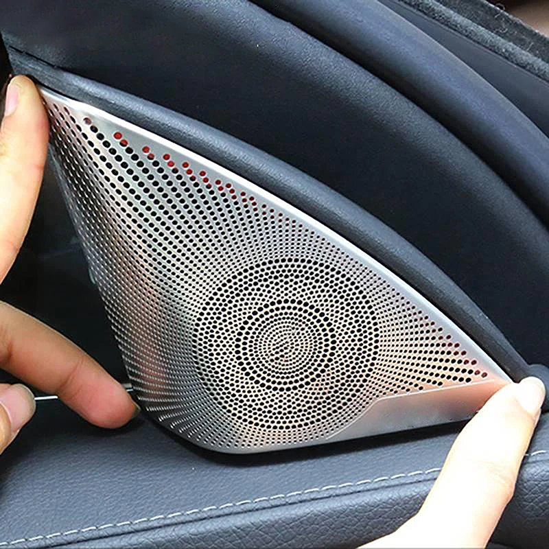 

Наклейка-накладка из нержавеющей стали на динамик/твитер для Mercedes-Benz CLA C117 2013-2019, аксессуар для двери автомобиля, окна, А-стойки, треугольной части
