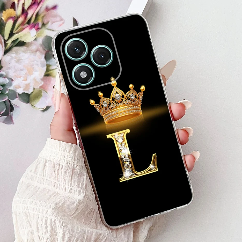 For Honor 400 Lite ABR-NX1 Case 2025 New Crown Letters Cover 6.7'' Soft Silicone Phone Case For Honor 400 Lite 400Lite 5G Fundas