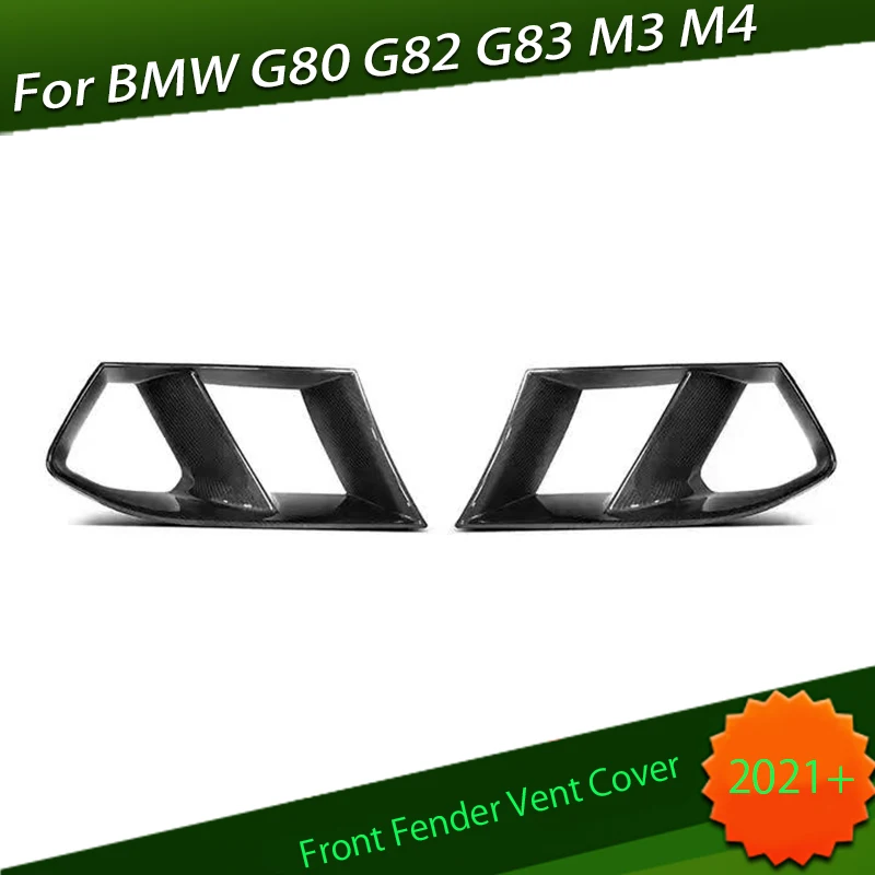 

Dry Carbon Fiber MP Style Front Vent Replacement Fit for BMW G80 G82 G83 M3 M4 2021 UP Front Fender Vent Cover True Carbon Fiber