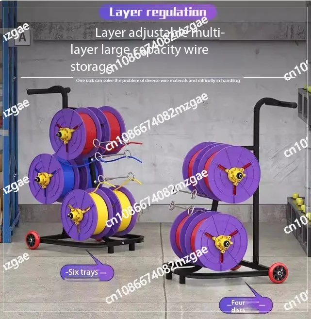 

Держатель-катушка для проводов электрика, компактная подставка для кабельной катушки для домашней электропроводки и проектов DIY