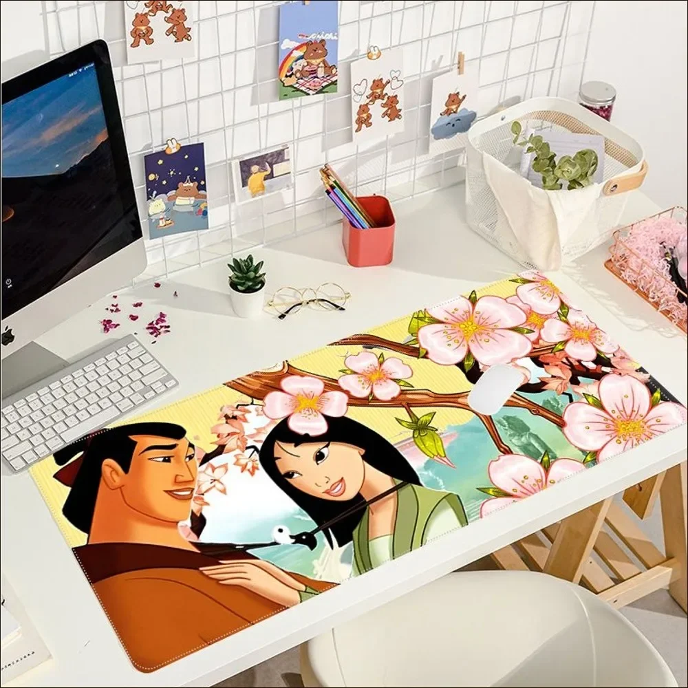 لوحة ماوس ديزني برينسيس مولان لوحة ماوس ألعاب كبيرة جميلة مقاس L XL XXL مقاس لوحة مفاتيح الألعاب للاعبين #5