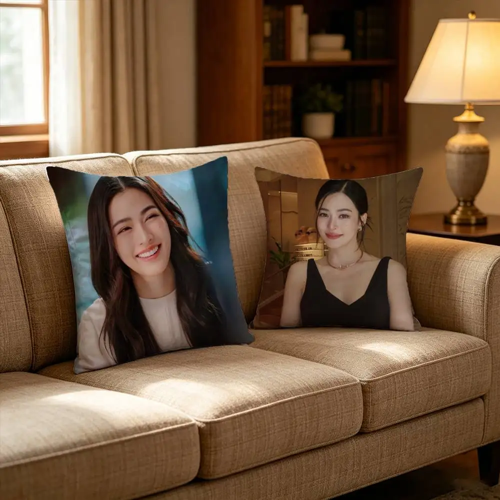 Actress L-Lingling Kwong LingOrm Pillow Case for Sofa Living Room Home office Decor Protective Cover 3