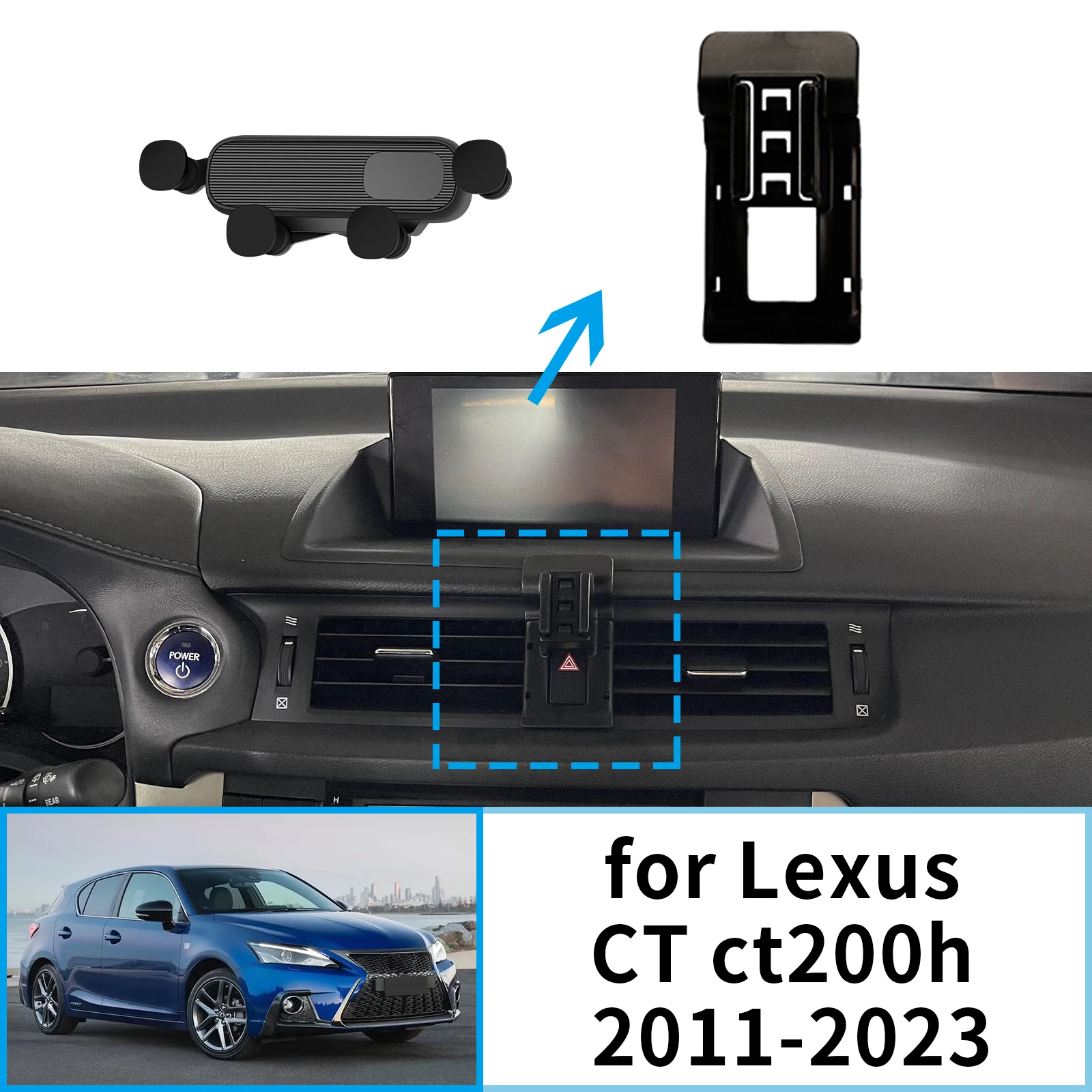 for Lexus CT ct200h 2011-2014 2015-2019 2020-2023 GPS Bracket Navigation Stand Auto Accessories Car Mobile Phone Holder